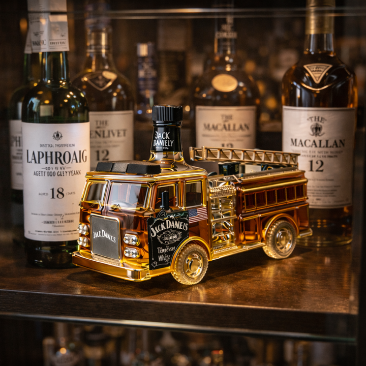 Jack Daniel's Whisky Bottle - Firefighter Edition