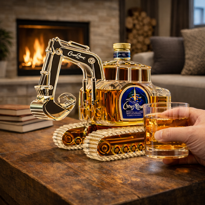 Whisky-Flasche - Bagger-Sonderausgabe