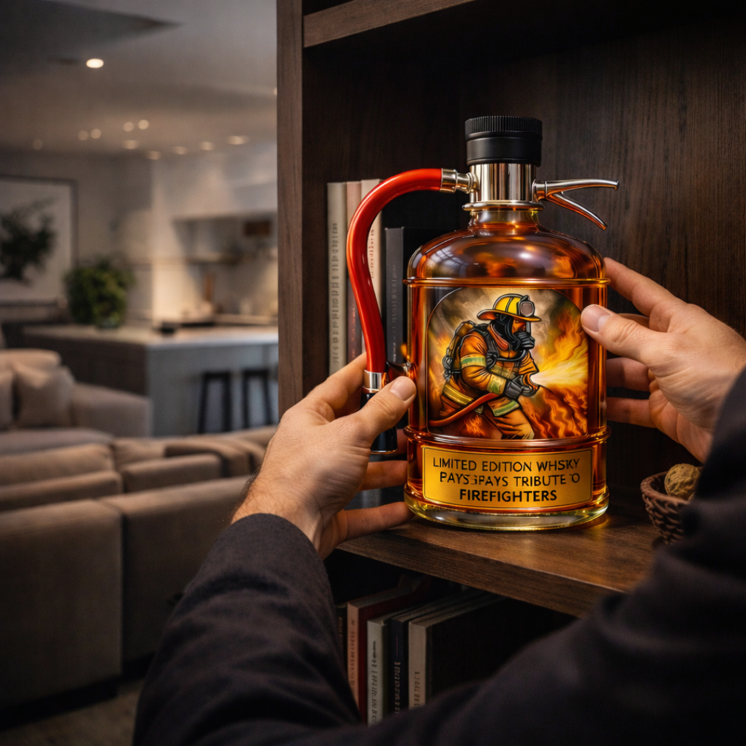 Whisky-Flasche - Feuerlöscher-Sonderausgabe
