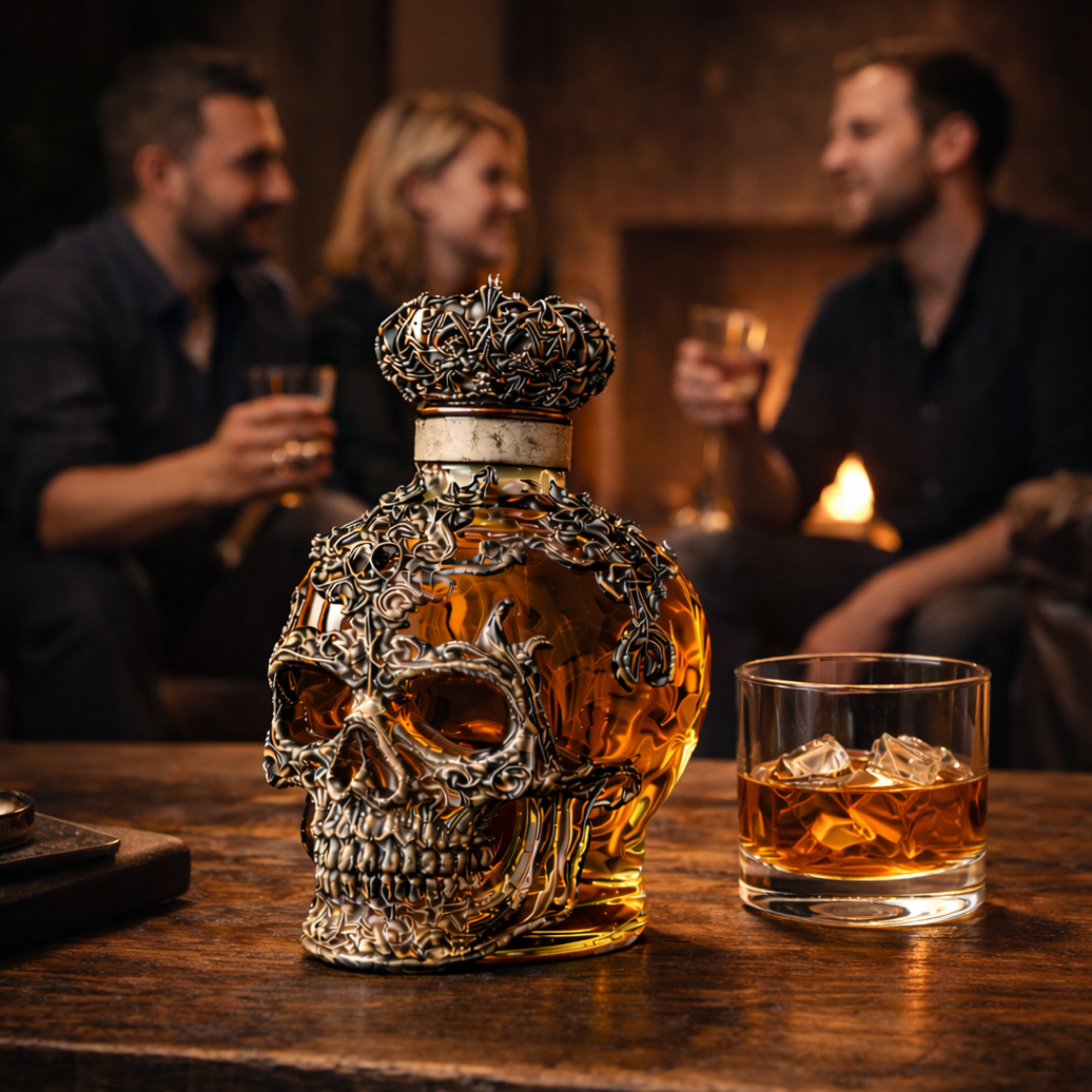 Totenkopf Edition Whisky-Flasche