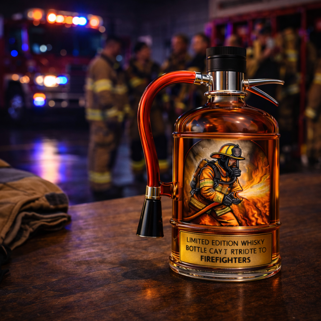 Whisky-Flasche - Feuerlöscher-Sonderausgabe