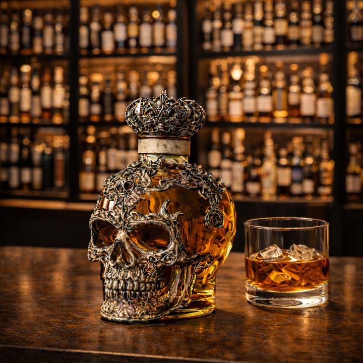 Totenkopf Edition Whisky-Flasche