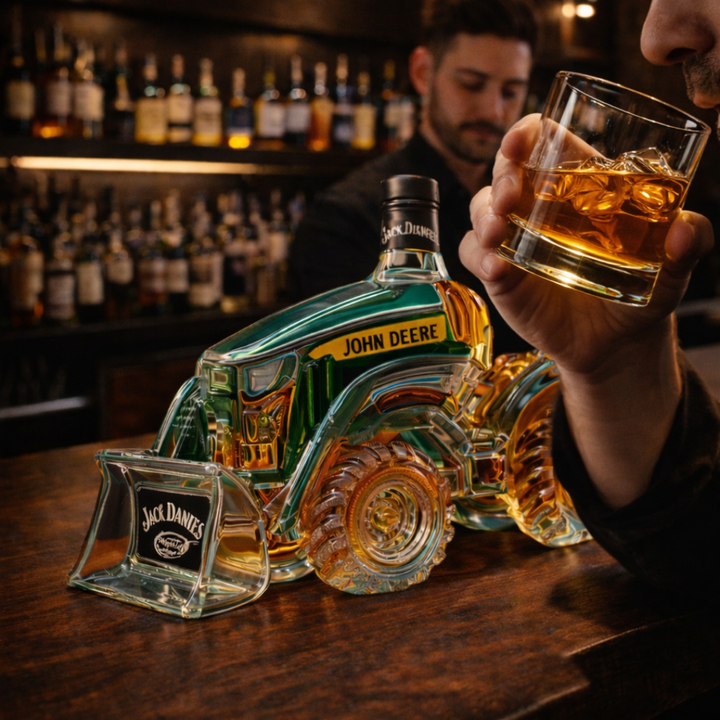 Jack Daniel's Whiskyflasche - Traktorausgabe