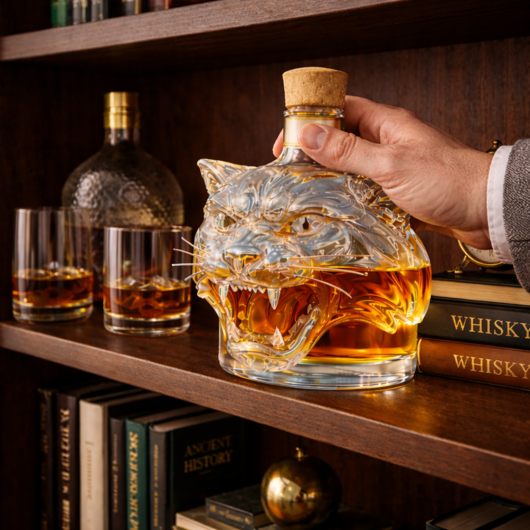 Tiger Edition Whisky Bottle