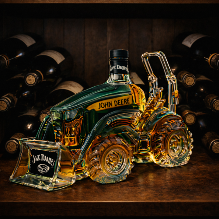 Jack Daniel's Whiskyflasche - Traktorausgabe