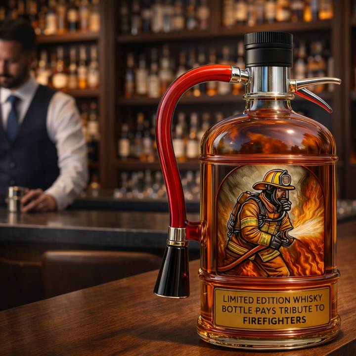 Whisky-Flasche - Feuerlöscher-Sonderausgabe