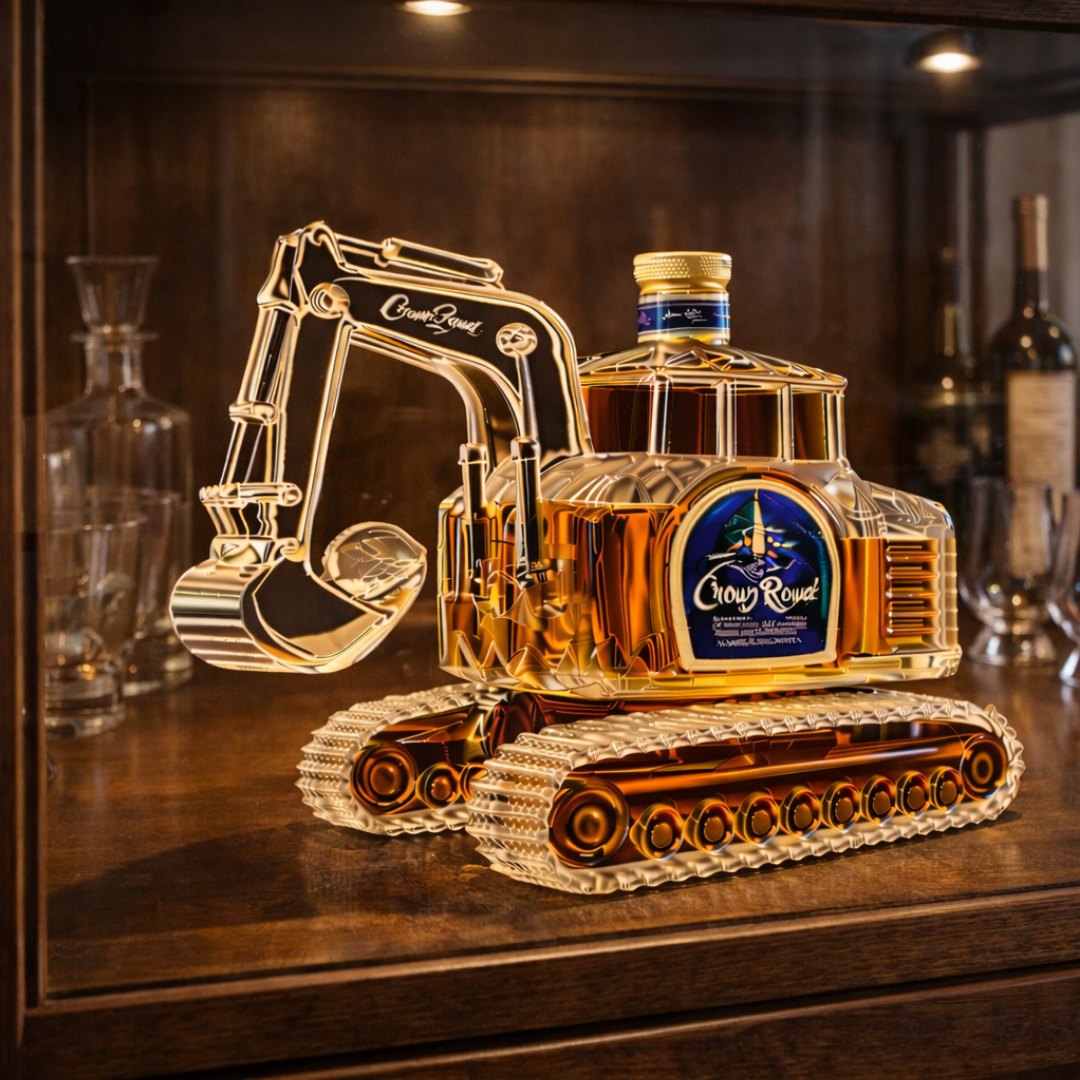 Whisky-Flasche - Bagger-Sonderausgabe