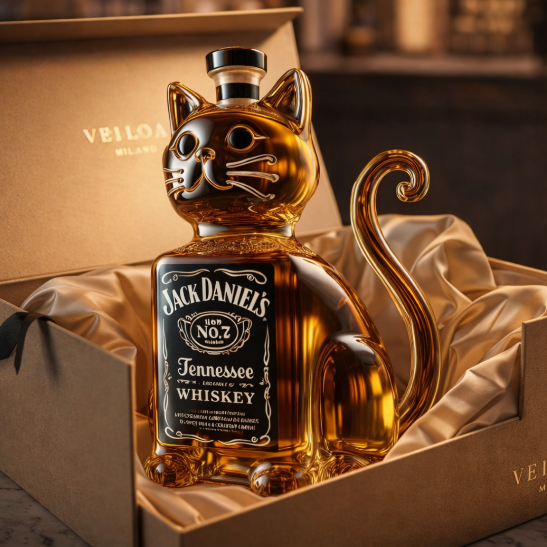 Whiskyflasche - Katzenliebhaber Edition
