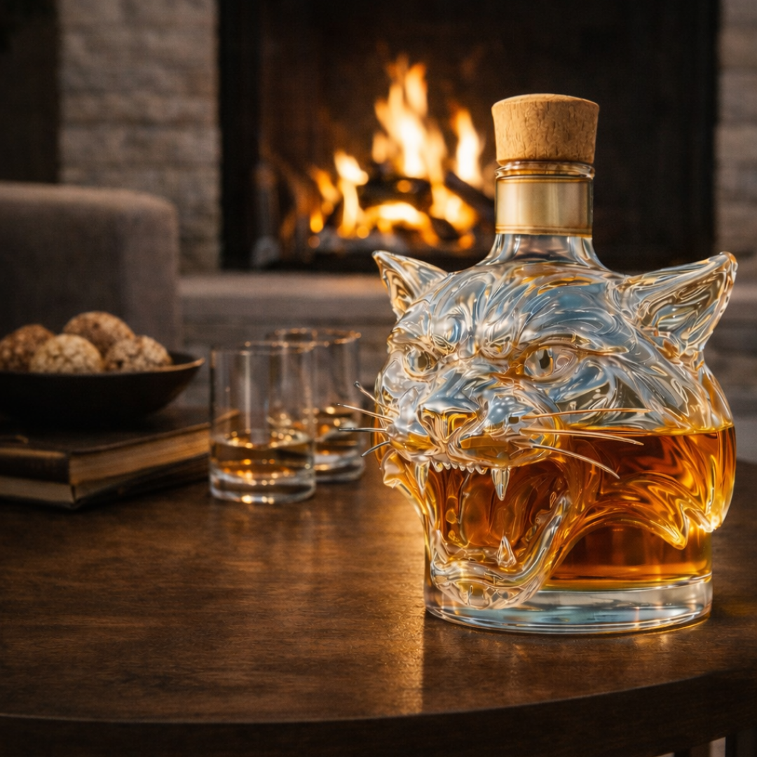 Tiger Edition Whisky Bottle