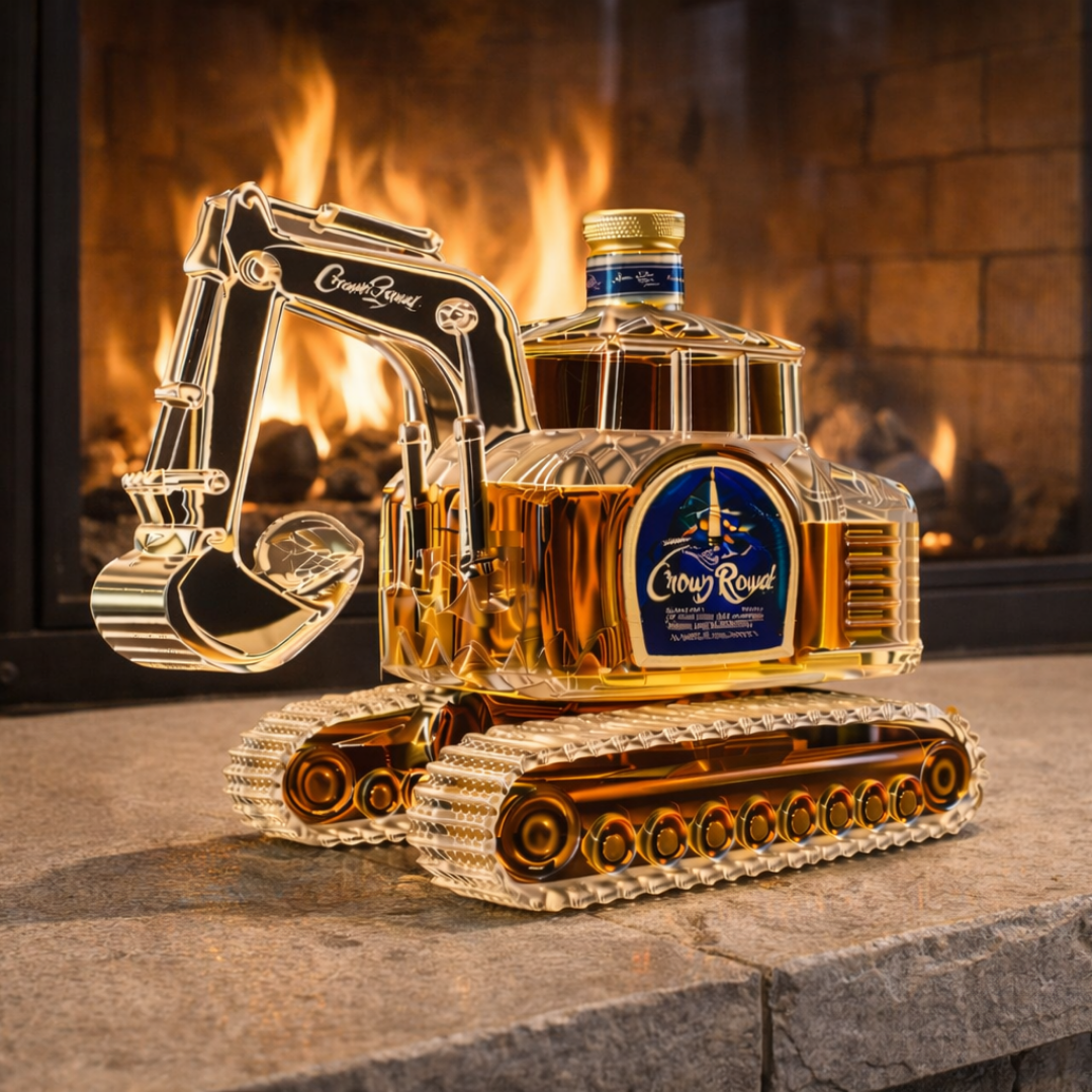 Whisky-Flasche - Bagger-Sonderausgabe