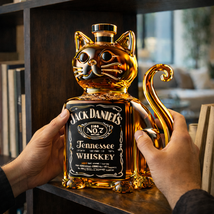 Whiskyflasche - Katzenliebhaber Edition