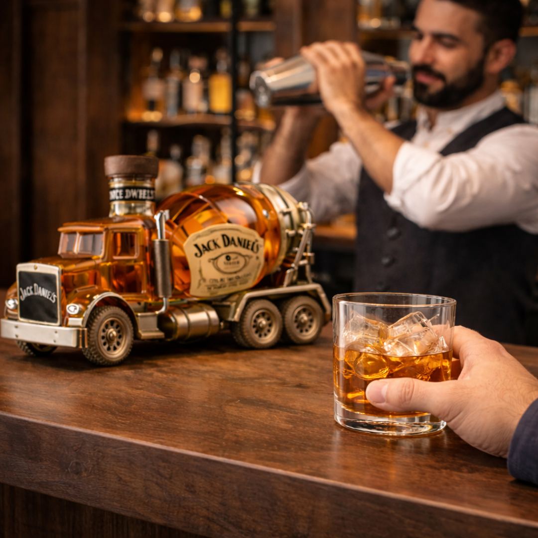 Jack Daniel's Whiskyflasche - Lkw-Sonderedition