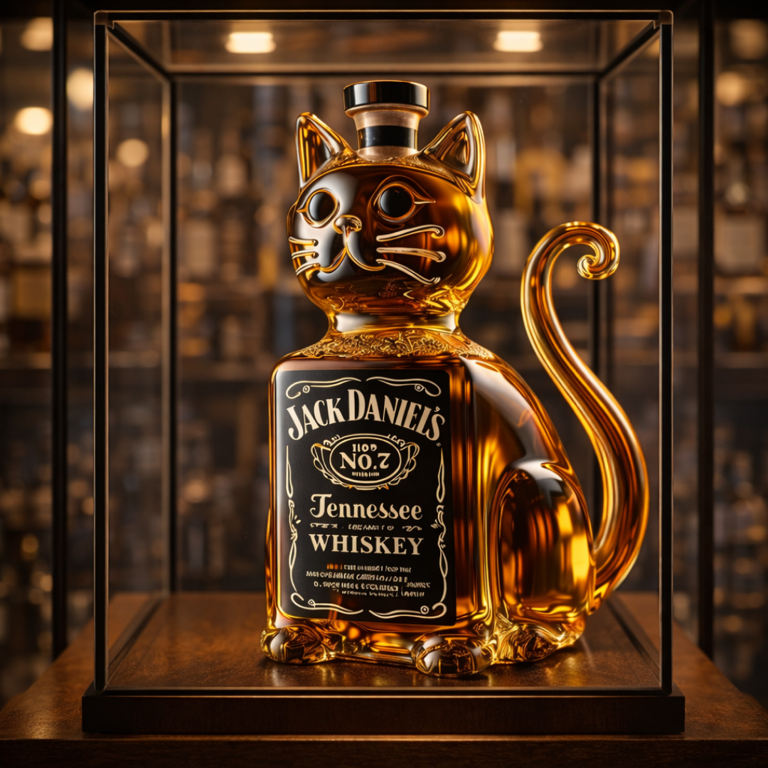 Whiskyflasche - Katzenliebhaber Edition