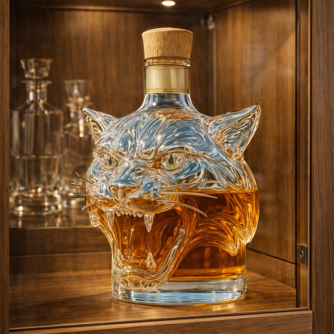 Tiger Edition Whisky Bottle
