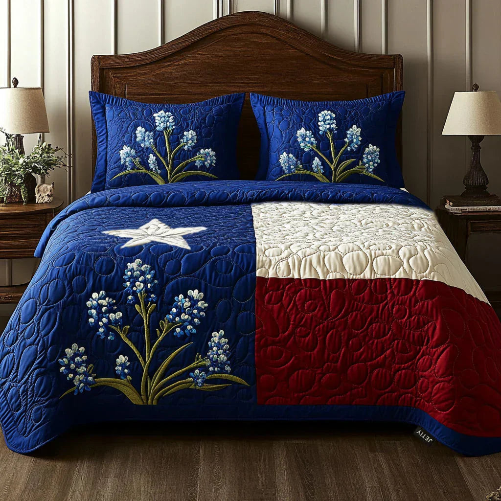 3-teiliges Bettwäsche-Set - Texas Stolz