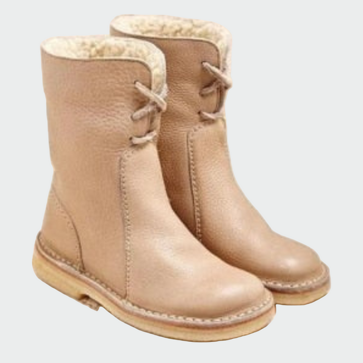 Berta | Wasserdichte Herren-Lederstiefel mit warmem Wollfutter