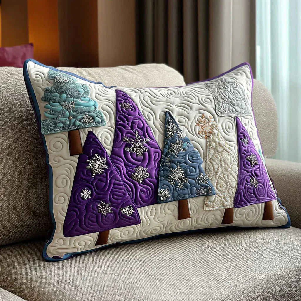 Winter-Amethyst Gepolsterter Kissenbezug