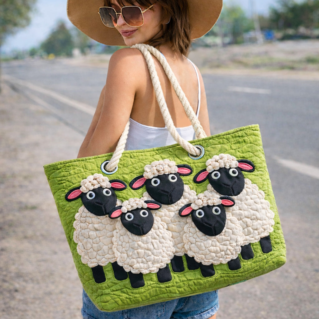 Handgemachte Strandtasche | Himmels Schafe