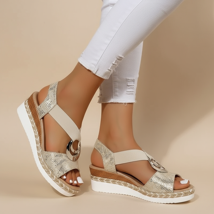 Anna-Jule | Stilvolle Plateau-Sandalen