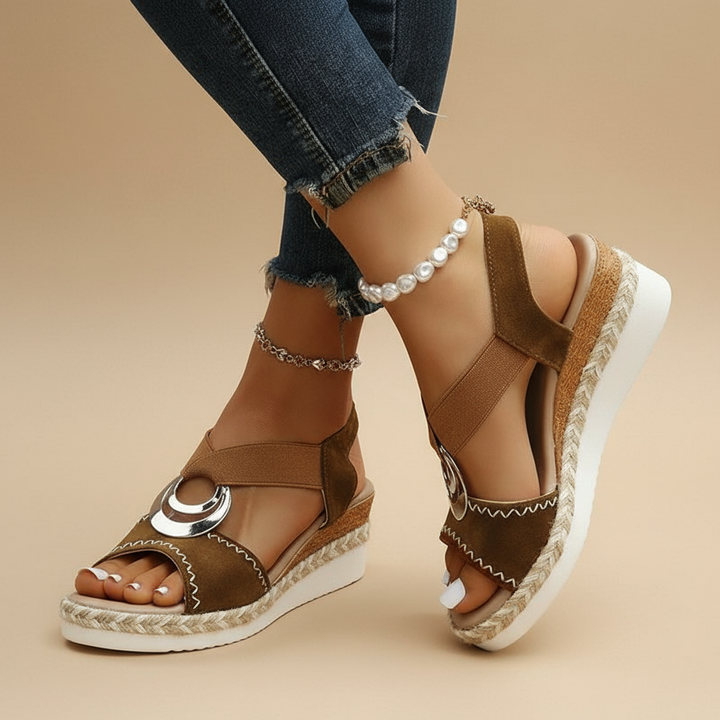 Anna-Jule | Stilvolle Plateau-Sandalen