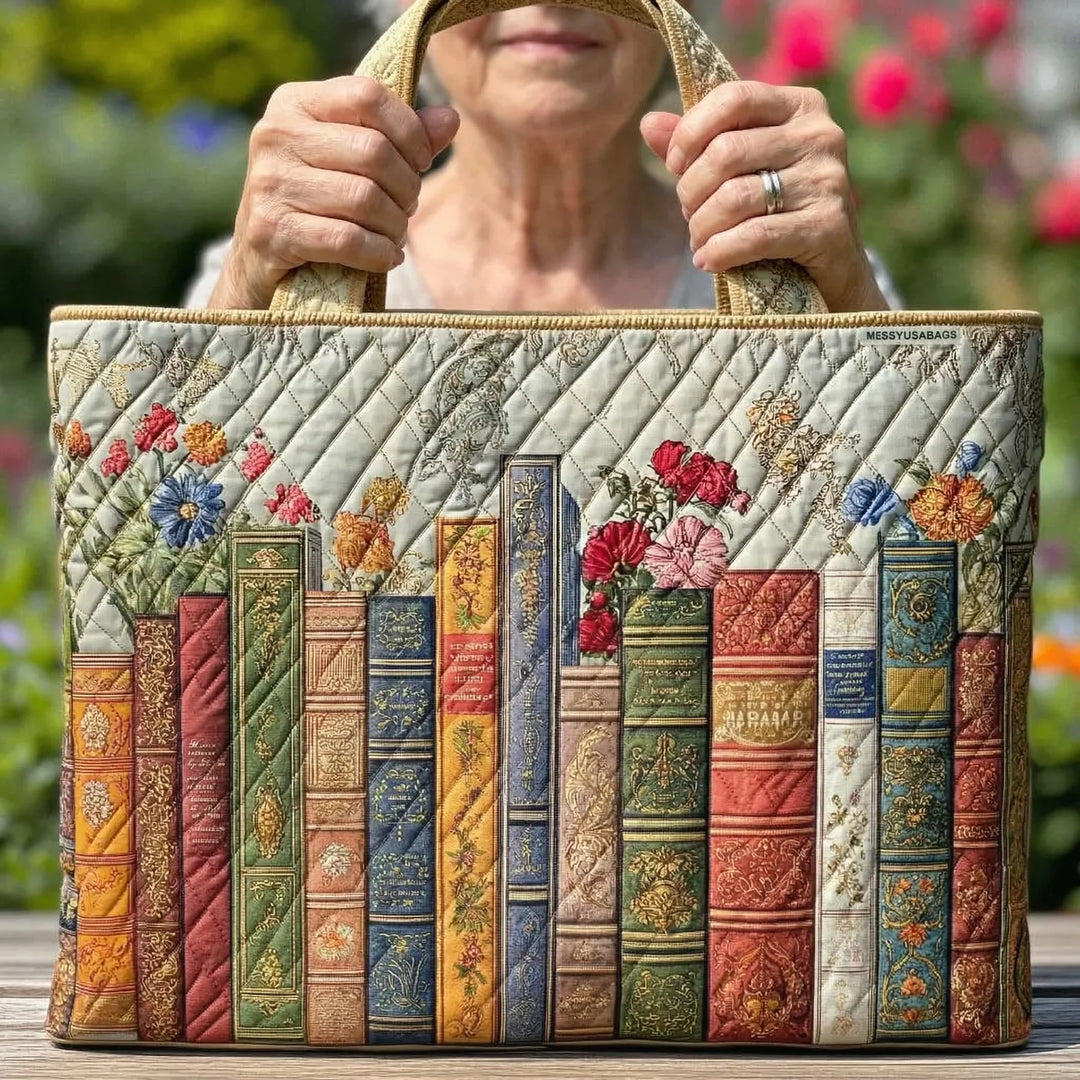 Polsterte Tasche - Magische Bibliothek