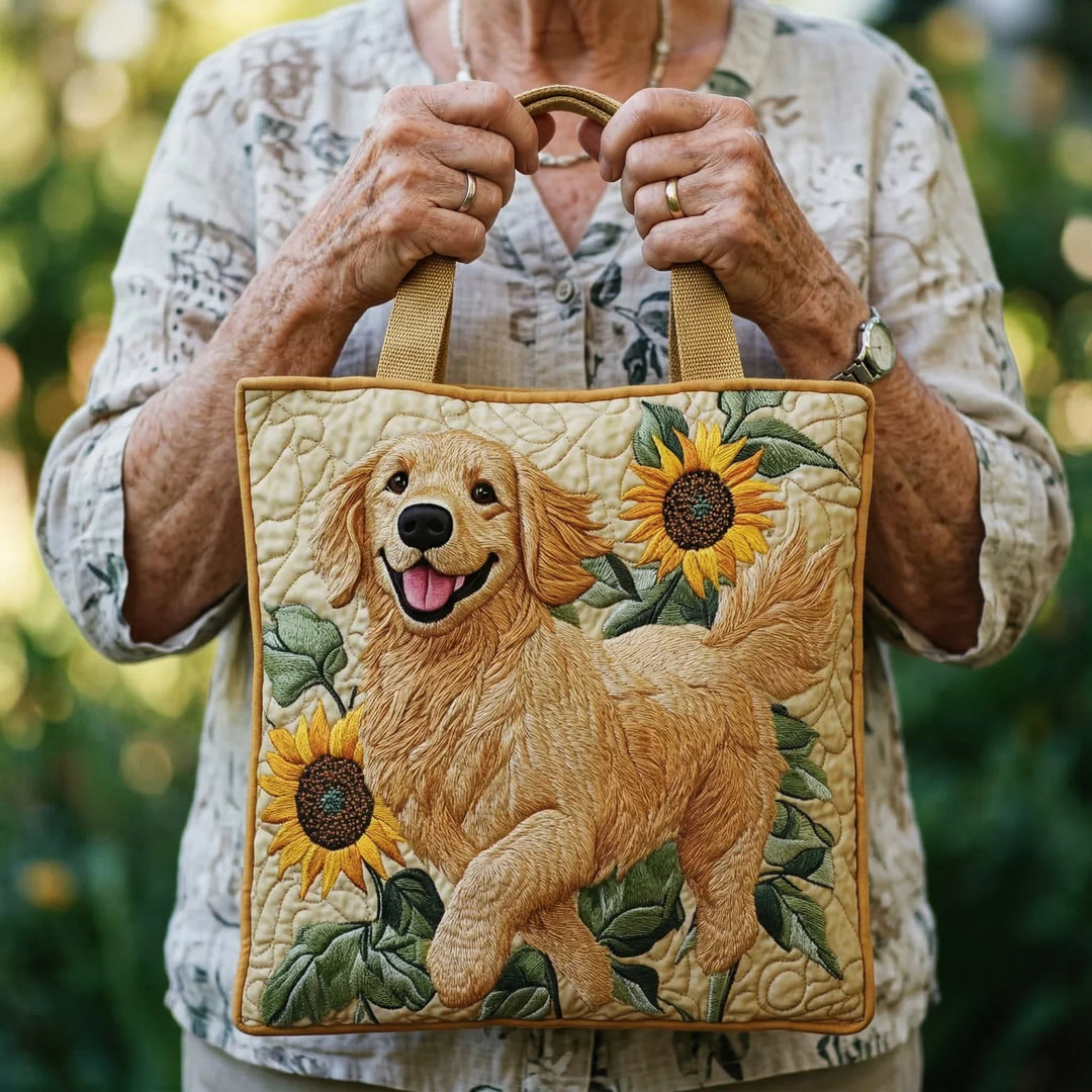 Handgefertigte Tasche – Golden-Retriever-Motiv