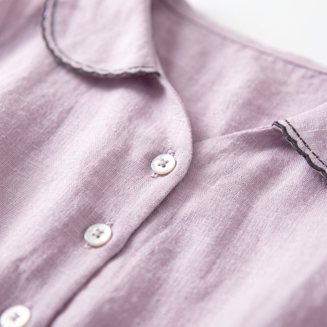 Frieda | Elegantes Halbarmkleid aus Baumwolle und Leinen