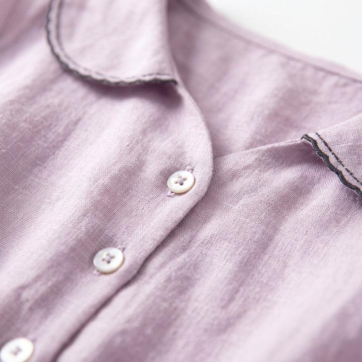 Frieda | Elegantes Halbarmkleid aus Baumwolle und Leinen