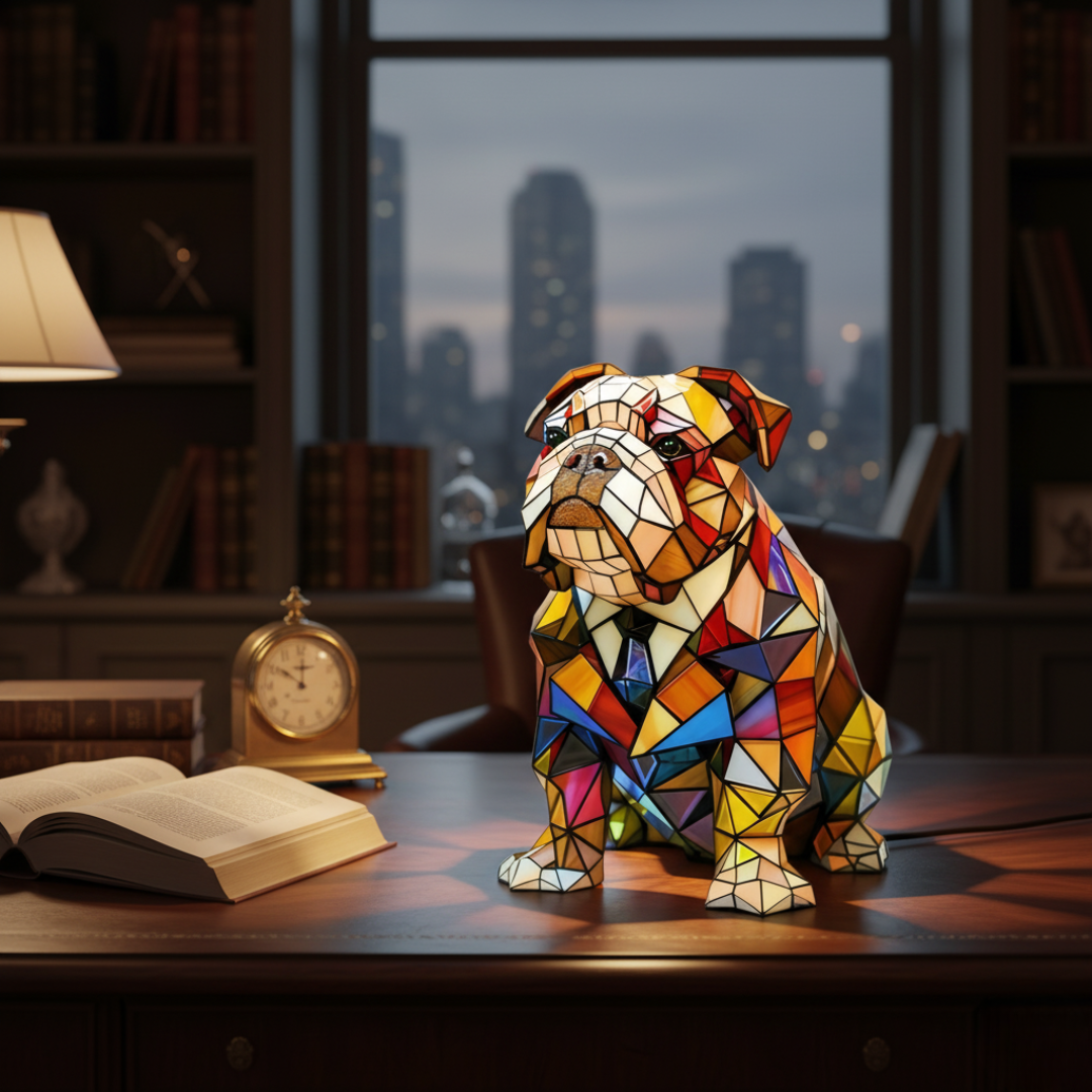 Elegantes Bulldog-Amulett
