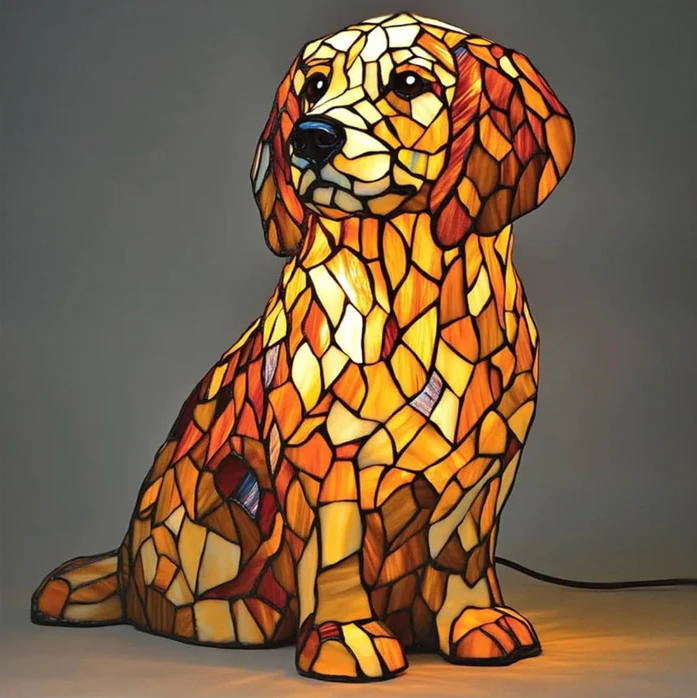 Lily, die spirituelle Statue eines Golden Retrievers
